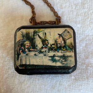 Alice in Wonderland Music Box Necklace